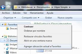 windows 7 agregar carpetas personales