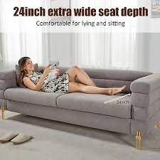 Modern Sofa Couch 24 Extra Deep Seat