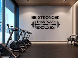 gym fitness wall decal be stronger then