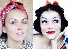 makeup artist transforms herself into