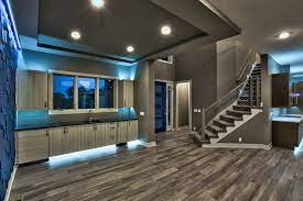 75 black vinyl floor home bar ideas you