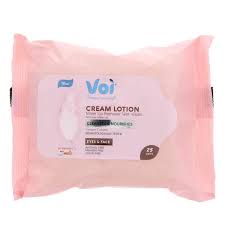 voi cream lotion makeup remover wet wipes