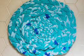 how to make a braided beach towel rug