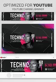you channel banner templates psd