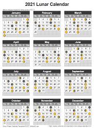 Lunar calendar zodiac calculator if you are browsing for the calendar to decorate your child's rooms then decide on the flower or cartoon based calendar. Moon Phase Calendar 2021 Lunar Calendar Template