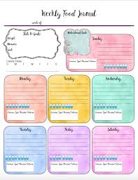 Free Printable Food Journal For Weight Loss Download Them Or Print