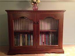 Small Bookcase With Glass Doors From