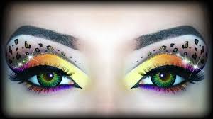 rainbow leopard print makeup tutorial
