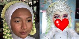 8 potret transformasi pengantin ini