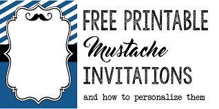 Mustache Party Baby Shower Or Birthday Invite Paper Trail Design