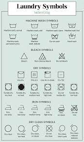laundry symbols on clothing s