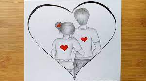 romantic couple drawing how to draw a