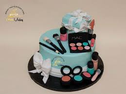 makeup themed birthday cakes