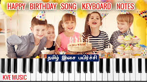 happy birthday song keyboard piano