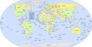world political map clipart