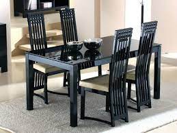 Black Glass Dining Room Tables Glass