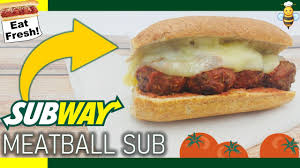 subway style low calorie meatball sub