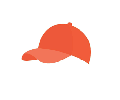 orange cap line art drawing vector art