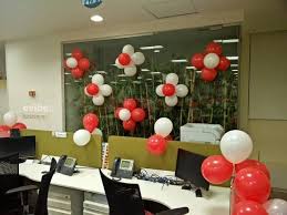 cabin decoration at office for birthday
