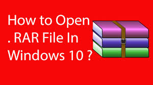 Latest english winrar and rar beta versions. How To Open Rar File In Windows 10 Youtube