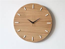 Oak Wall Clock Modern Clock Natural