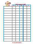 Behavior Charts For Daycare And Preschool