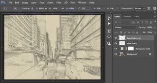sketch effect action in adobe photo