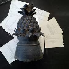 It can be on a grand scale full of trees and lawn ornaments or an intimate window box overflowing with color. Vintage Pineapple Fountain Top Piece Dark Grey Plaster Resin Garde In The Vintage Kitchen Shop