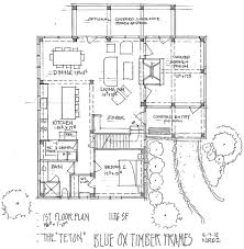 teton timber frame home floor plan