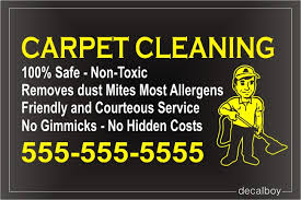 carpet cleaning decals stickers