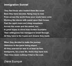 immigration sonnet poem by diana euyoque