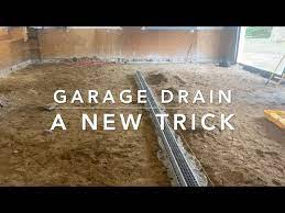 trench drain instal for a garage you