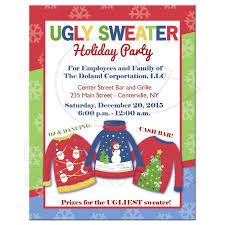 Ugly Sweater Business Holiday Party Invitation