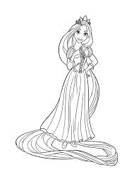 Coloring pages of baby rapunzel and rider princess extraordinary y. Girls Coloring Pages Barbie As Rapunzel