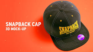 snapback cap 3d mockup video tutorial
