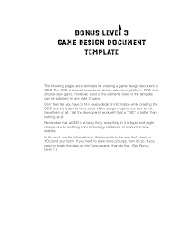 In this way, you are not just limited. Game Design Doc Template