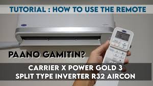 carrier x power gold 3 remote control