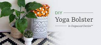 how to create a colorful diy yoga bolster