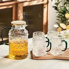 Water Glass Carafe For Ice Tea Pot