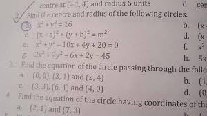 And Radius 6 Units D Cen Cent Find The
