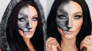 half face werewolf makeup tutorial