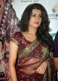 Beauty Galore HD : Archana Veda Hot In Burgundy Saree