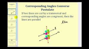 corresponding angles converse you