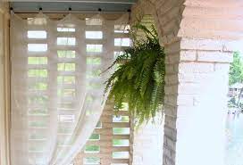 how to hang outdoor sheer curtains the