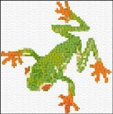 Green Frog 8 1050 Cross Stich Cross Stitch Cross Stitch