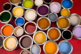 Colored Paints Cans Brush Metal Change