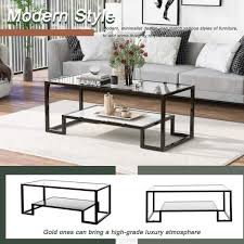 2 Tier Coffee Table Side Table