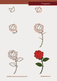 Cara melukis dan mewarna bunga ros sangat senang, mudah lagi gampang banget! Cara Lukis Bunga Mawar