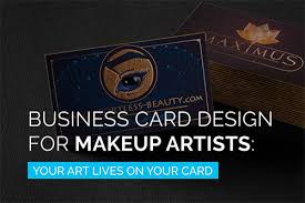 business card design for makeup artists