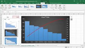 Microsoft Excel 2016 Creating Pareto Charts